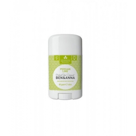 BEN&ANNA Naturalny Dezodorant na bazie Sody PERSIAN LIME (sztyft plastikowy) 0% Aluminium 60g